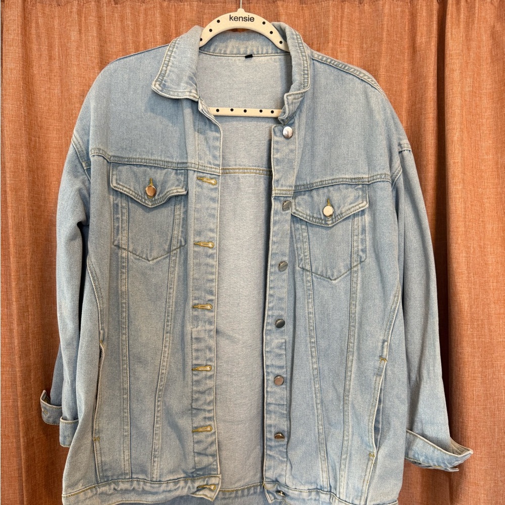 Oversized Blue Denim Jacket